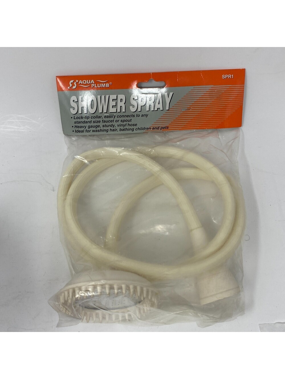 Aqua Plumb Shower Spray SPR1 Handheld Vinyl Hose Bath Pet Wash New in Package